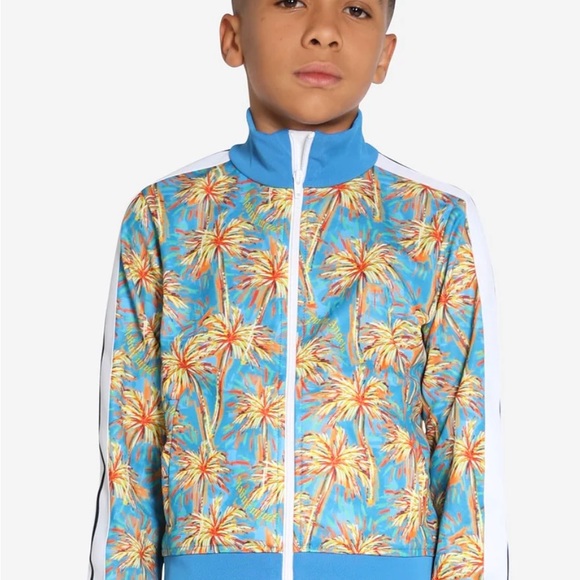 Palm Angels Track Jacket - Blue Palm Tree - Picture 4 of 5